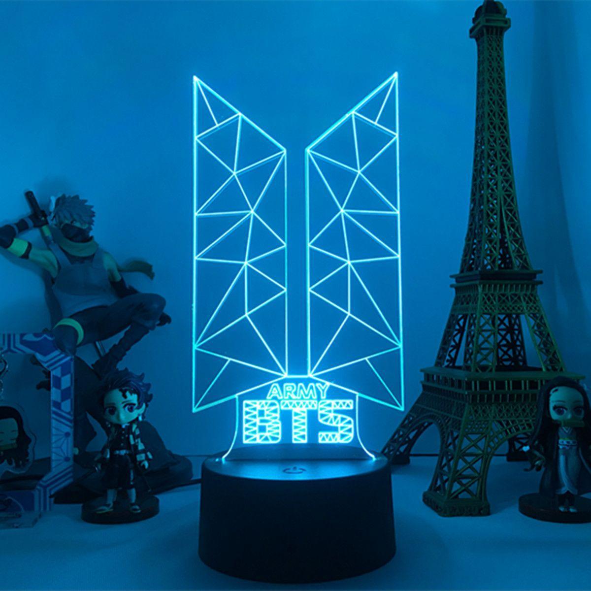 BTS LAMP LED LIGHT CHANGES COLOR (16 COLORS) WITH REMOTE CONTROL