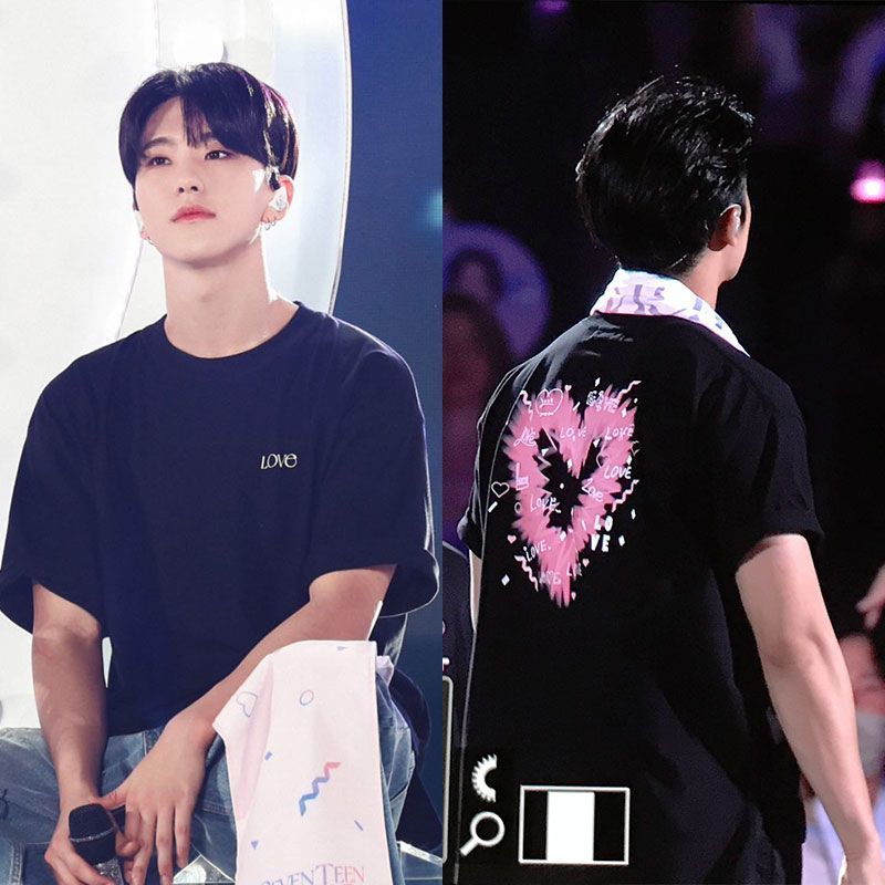 SEVENTEEN MERCH LOVE T-SHIRTS 100% COTTON
