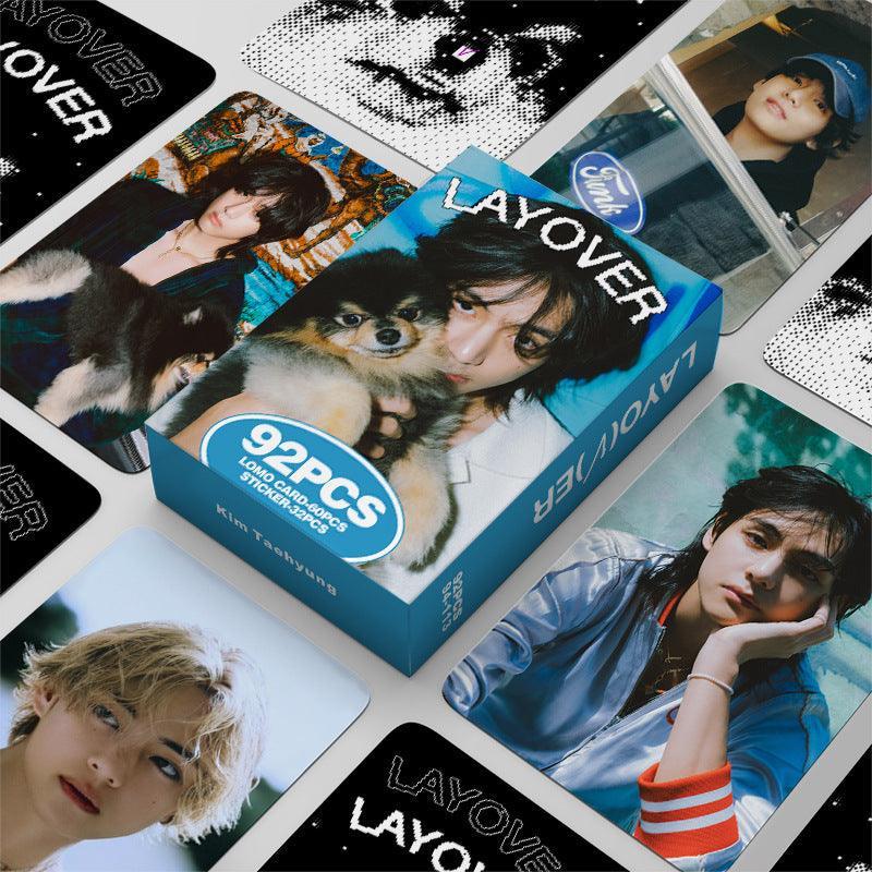 PHOTOCARDS V LAYOVER 92 PCS (60 PHOTOCARDS + 32 STICKERS)