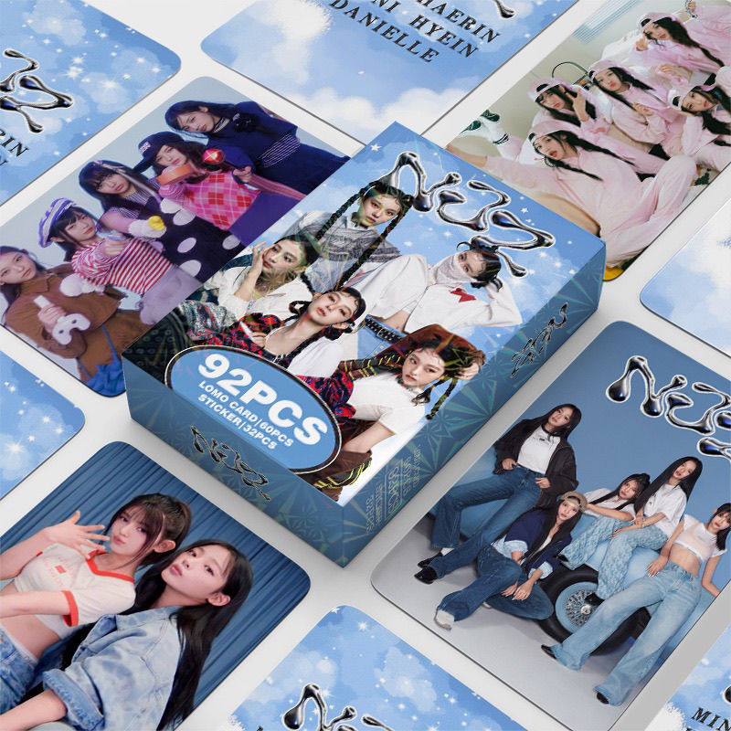 PHOTOCARDS NJZ (NEWJEANS)  92 PCS (60 PHOTOCARDS + 32 STICKERS)