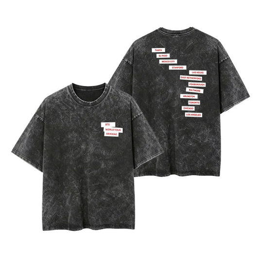 BTS WORLD TOUR ARIRANG T-SHIRT 100% COTTON - VARIOUS COLORS
