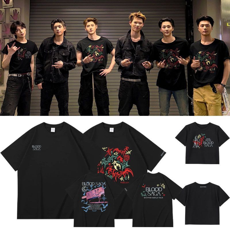 ENHYPEN T-SHIRTS BLOOD SAGA TOUR 2026 100% COTTON