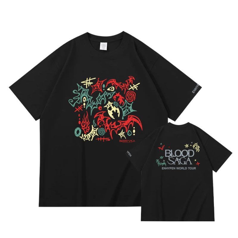 ENHYPEN T-SHIRTS BLOOD SAGA TOUR 2026 100% COTTON