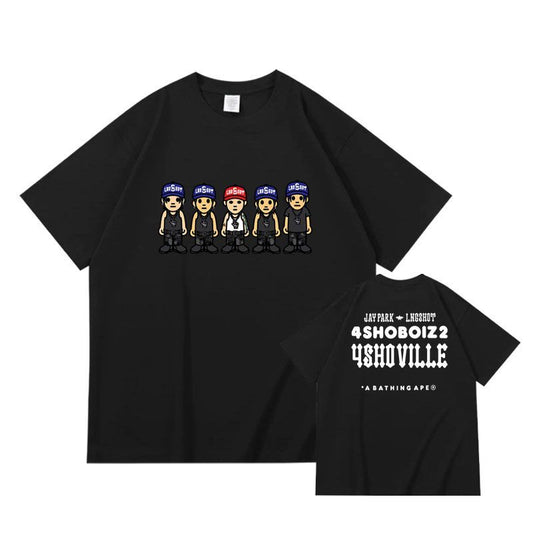 LNGSHOT T-SHIRTS 100% COTTON