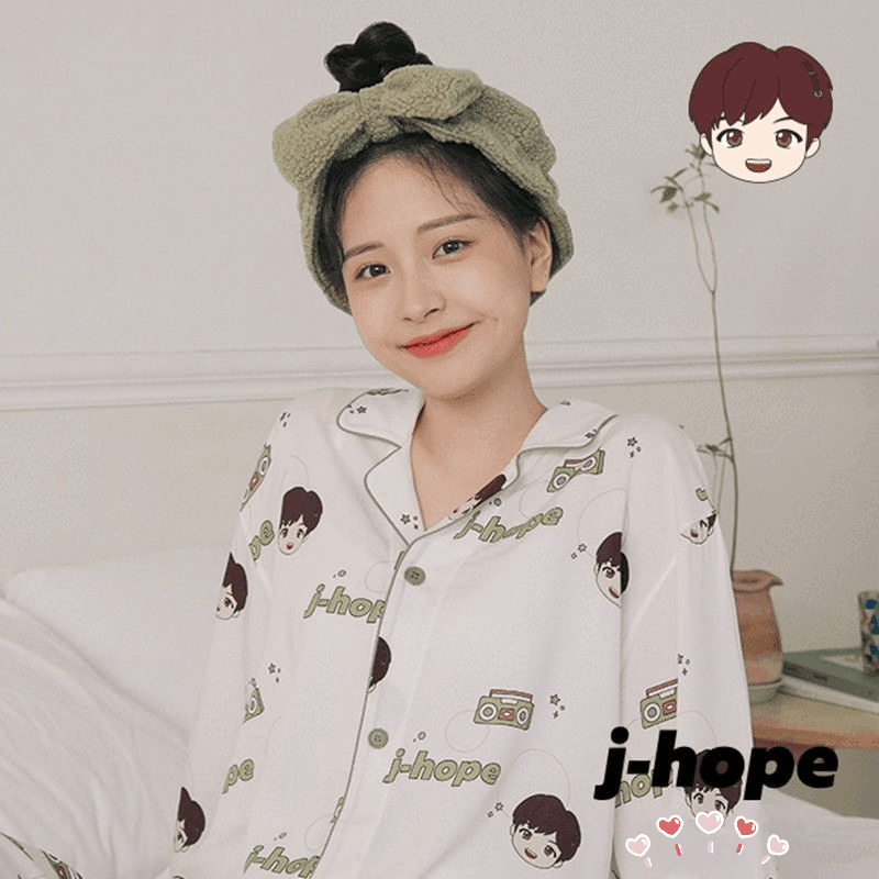 BTS MERCH  TINY TAN MIC DROP PAJAMAS (all members)