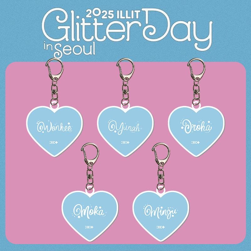 ILLIT GLITTERDAY KEYRINGS