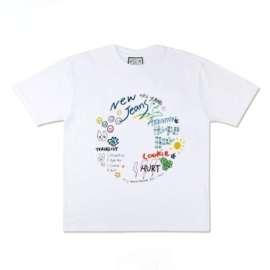 NEWJEANS  T-SHIRT 100% COTTON