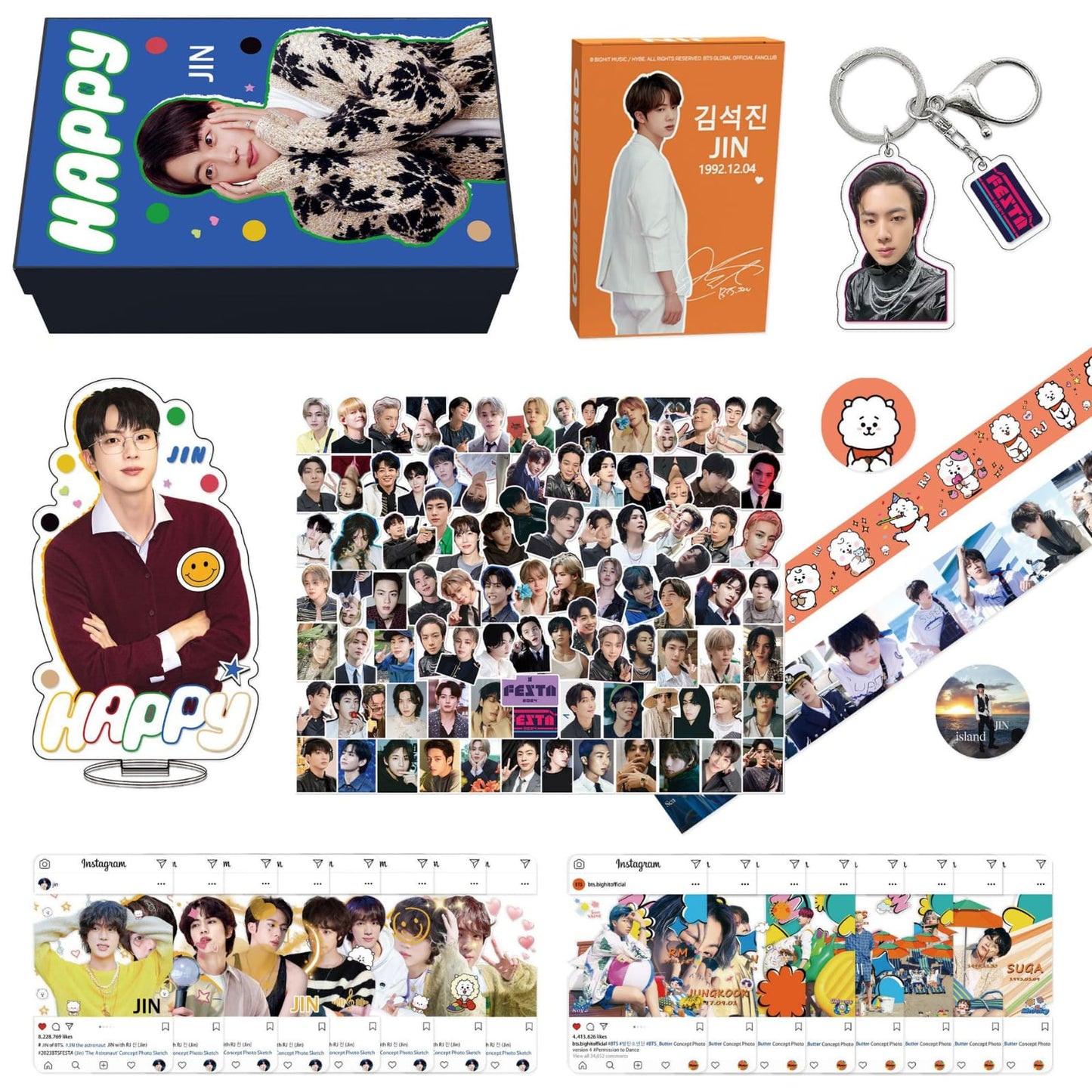 BTS JIN HAPPY GIFT BOX