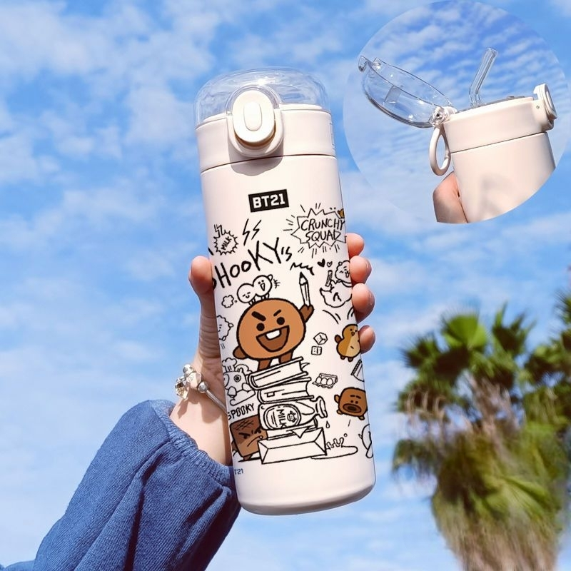 BT21 STAINLESS STEEL THERMAL BOTTLES 420 ML
