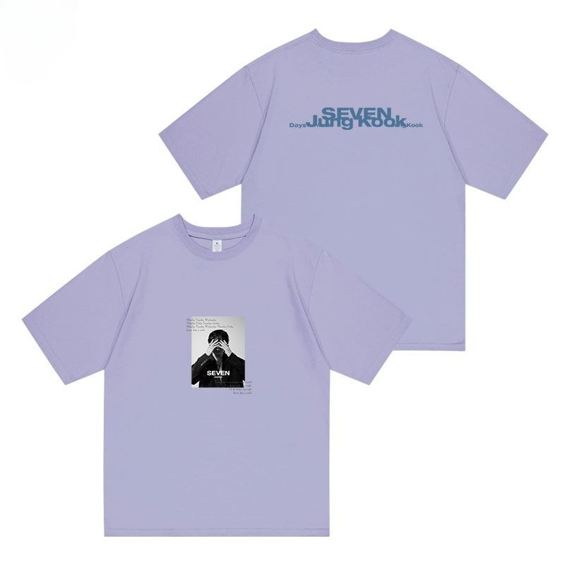 T-SHIRT BTS JUNGKOOK SEVEN 100% COTTON