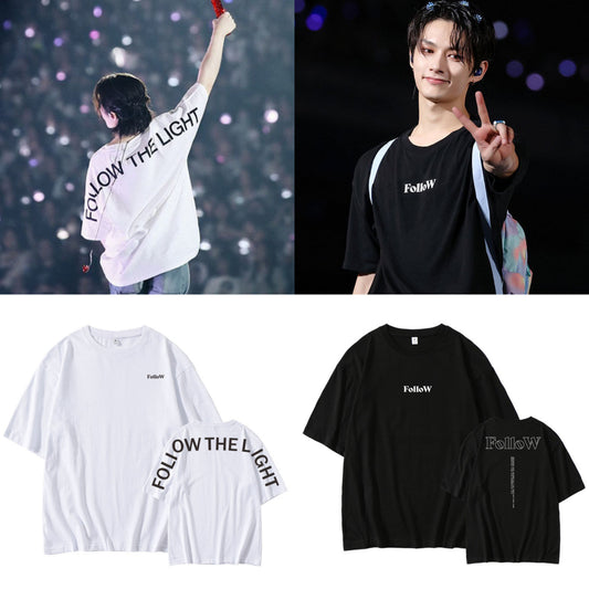 SEVENTEEN MERCH FOLLOW THE LIGHT T-SHIRTS 100% COTTON