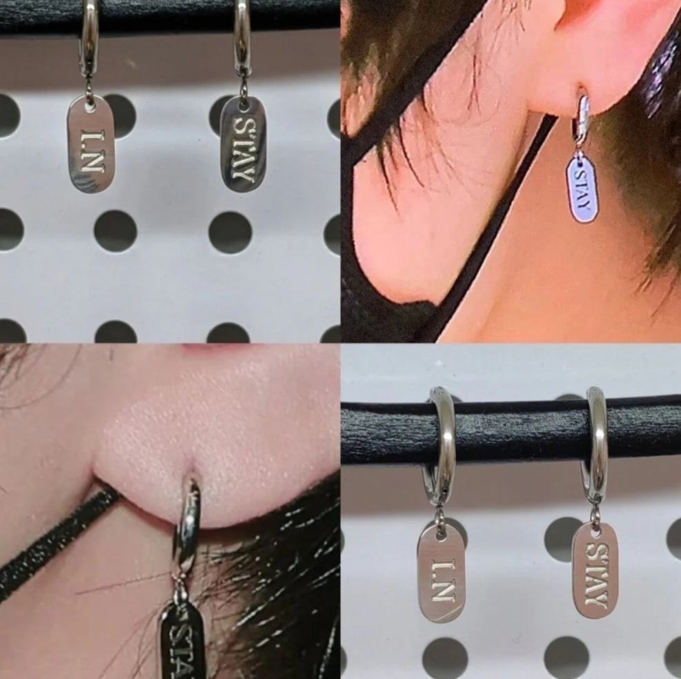 STRAY KIDS I.N.&STAY EARRINGS (pair)